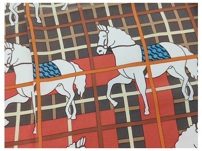 Hermès Hermes Carré 90 Seta multicolore 90 x 90 cm - vista 5