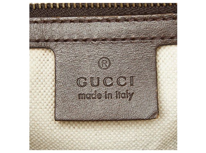 Borsa a Spalla e Borsa a Mano Gucci GG Canvas Sherry Line Beige e Marrone - vista 9