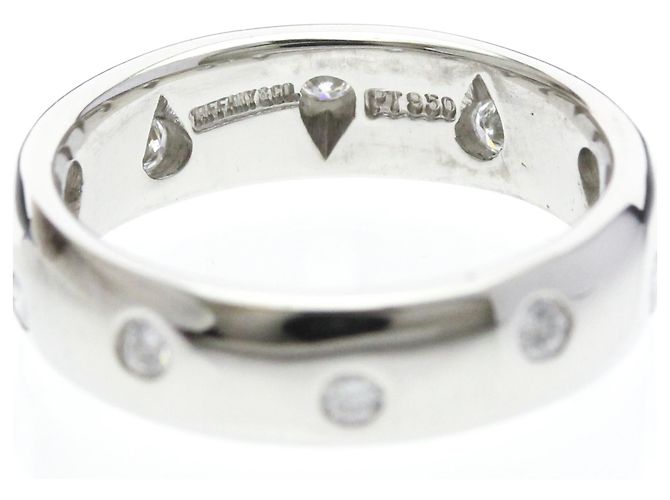 Tiffany & Co. Dots 950 Platinum Argento - vista 6