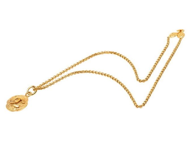 Collana Chanel Vintage Coco Mark D'oro - vista 3
