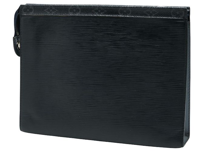 Pochette Voyage MM Monogram Eclipse Epi Louis Vuitton Clutch Bag Marrone Nero Blu - vista 2