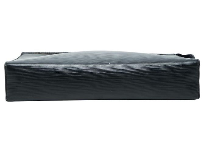 Pochette Voyage MM Monogram Eclipse Epi Louis Vuitton Clutch Bag Marrone Nero Blu - vista 3