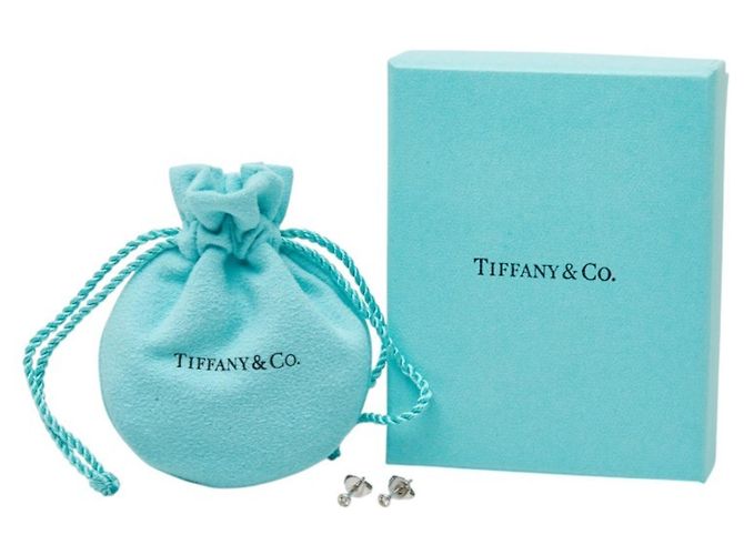 Orecchini a lobo in diamante e platino Pt950 Tiffany & Co. - vista 7