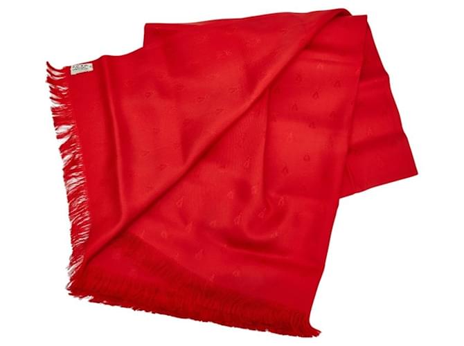 Hermès Bufanda de seda roja Hermes - vista 2