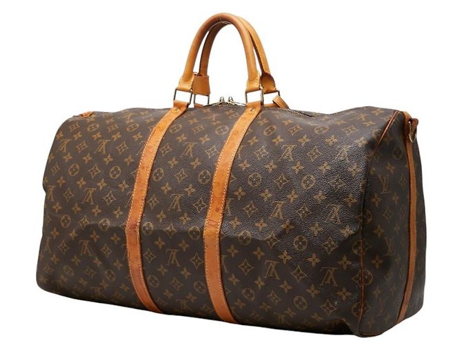 Louis Vuitton Monogram Keepall Bandoulière 55 Boston Tasche Braun - Ansicht 2