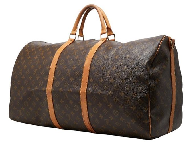 Louis Vuitton Monogram Keepall Bandoulière 60 Marrone - vista 2