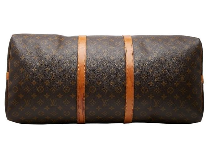 Louis Vuitton Monogram Keepall Bandoulière 60 Marrone - vista 3