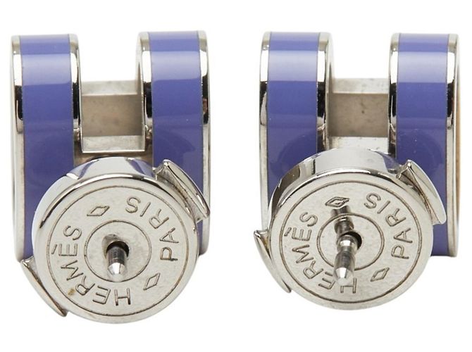 Hermès Hermes Pop H Ohrringe Silber Lila - Ansicht 3
