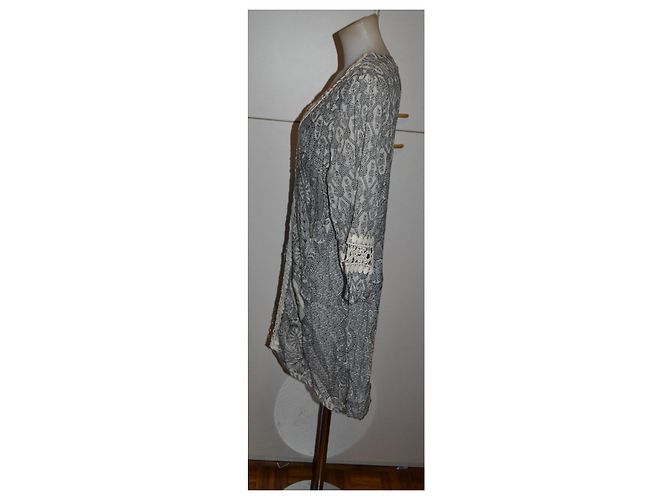 Patrizia Pepe Kleid Weiß Grau - Ansicht 2