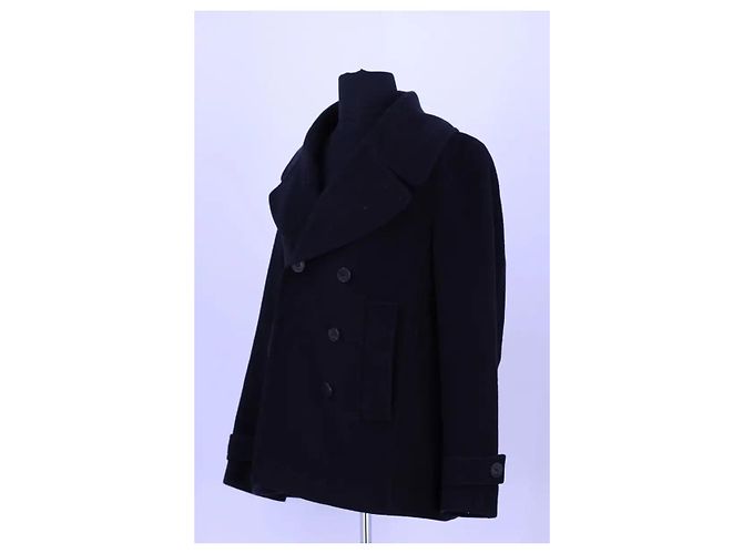 Abrigo de lana negro Burberry - vista 2