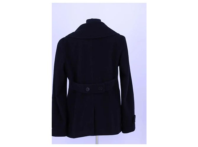 Abrigo de lana negro Burberry - vista 4