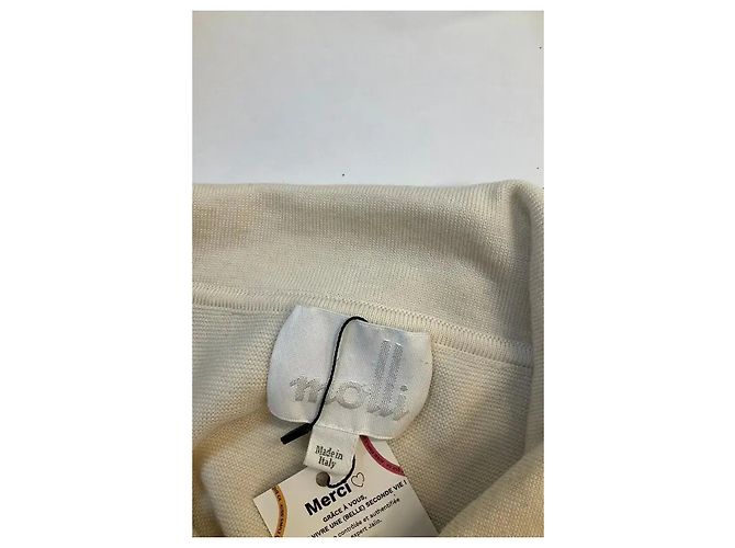 Autre Marque Pulôver Molli de lã creme - vista 5