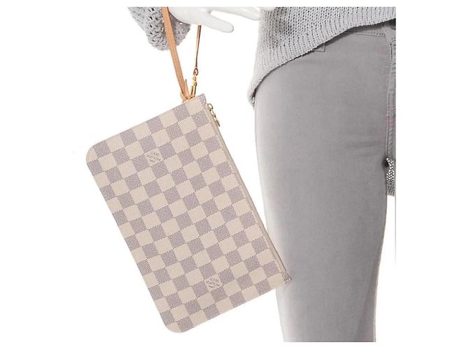 Neverfull Pochette Cosmetici Louis Vuitton Damier Azur Canvas Damier ebene - vista 2