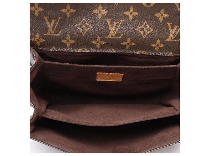Borsa a tracolla Louis Vuitton Metis MM in tela Monogram marrone M44875 - vista 12