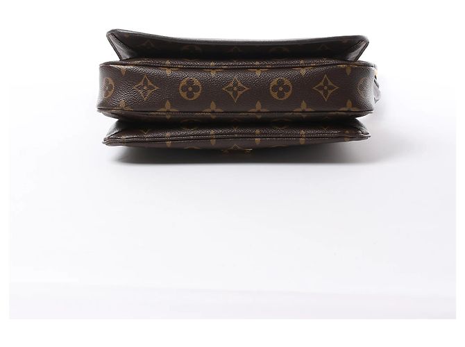 Borsa a tracolla Louis Vuitton Metis MM in tela Monogram marrone M44875 - vista 6