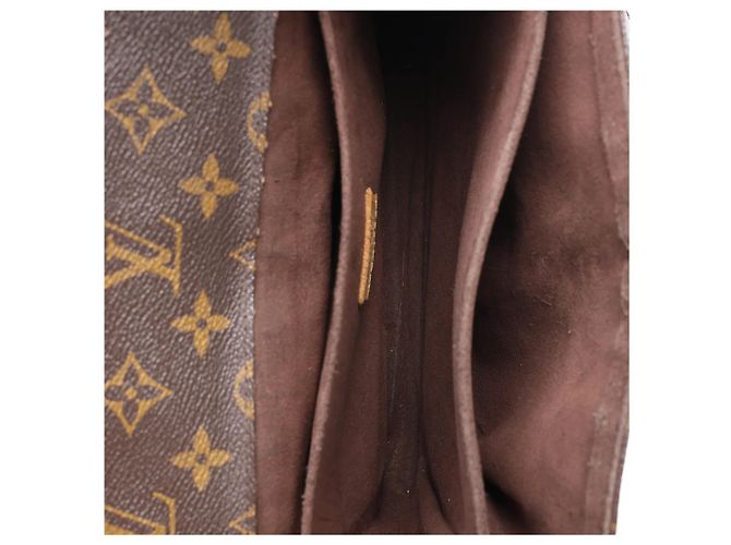 Borsa a tracolla Louis Vuitton Metis MM in tela Monogram marrone M44875 - vista 10