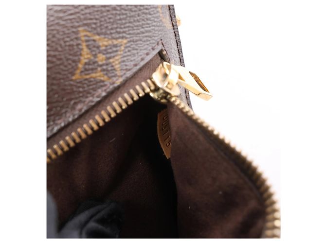 Borsa a tracolla Louis Vuitton Metis MM in tela Monogram marrone M44875 - vista 13