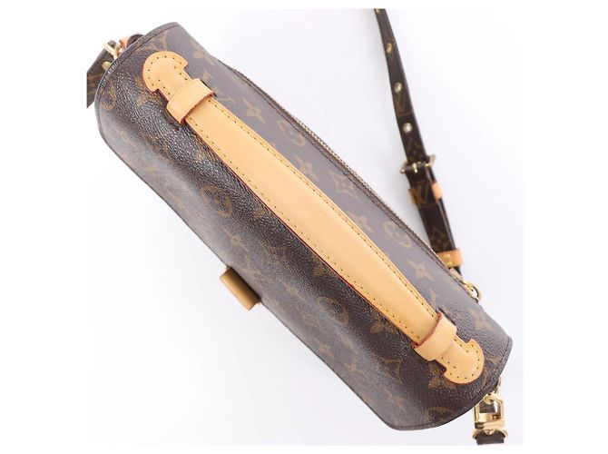 Borsa a tracolla Louis Vuitton Metis MM in tela Monogram marrone M44875 - vista 14