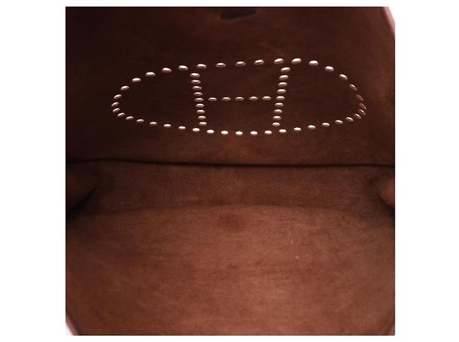Evelyne Hermès Hermes Evelyn 1 33 GM Cushbell Leather in Havane B: 1998 Bordò - vista 11