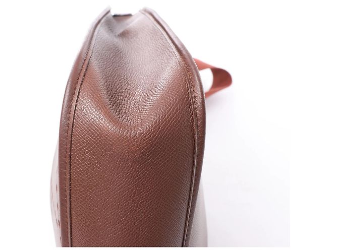 Evelyne Hermès Hermes Evelyn 1 33 GM Cushbell Leather in Havane B: 1998 Bordò - vista 8