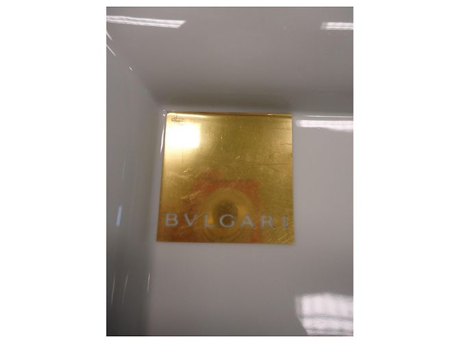 Bulgari Bvlgari Geometrics Keramikteller Schwarz Weiß Golden - Ansicht 2