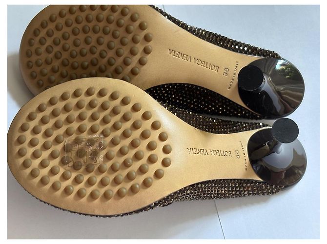 Mule decorate Bottega Veneta Marrone - vista 6
