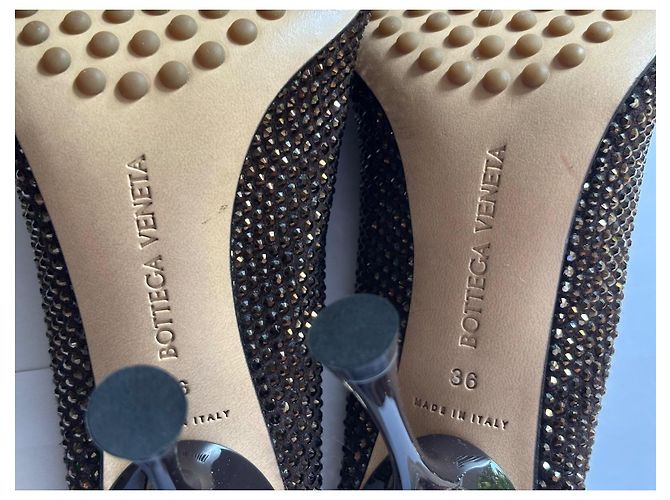 Mule decorate Bottega Veneta Marrone - vista 7