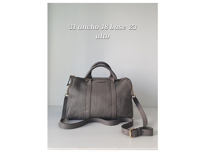 Borsa Gucci Boston in pelle grigia monogramma Grigio - vista 12