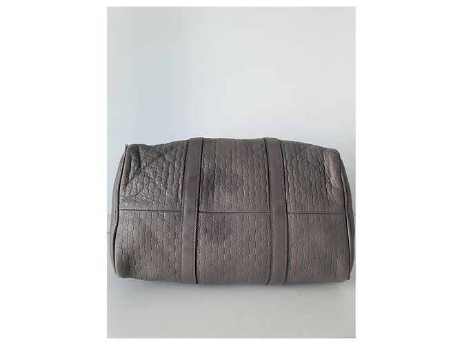 Borsa Gucci Boston in pelle grigia monogramma Grigio - vista 7