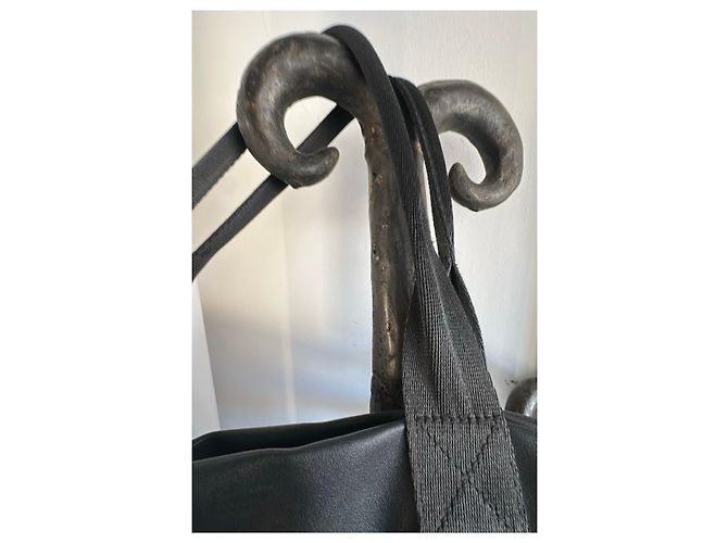 Munthe Plus Simonsen Borsa tote PLÜ in ecopelle nera Nero - vista 3