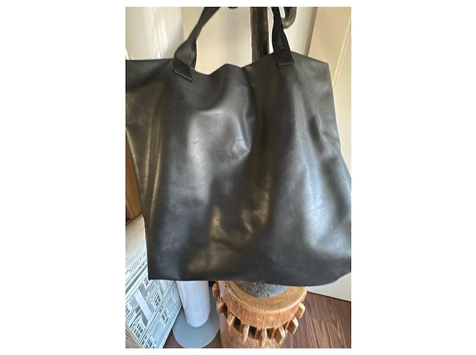 Munthe Plus Simonsen Borsa tote PLÜ in ecopelle nera Nero - vista 8