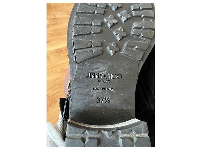Botines con hebilla de ante negro Jimmy Choo - vista 5
