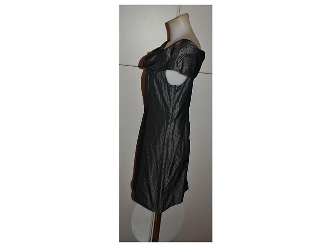 Moschino Cheap and Chic kurzes Kleid Schwarz Anthrazitgrau - Ansicht 2