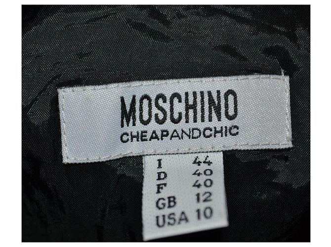 Moschino Cheap and Chic kurzes Kleid Schwarz Anthrazitgrau - Ansicht 4