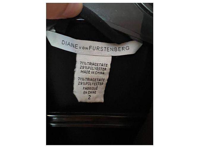 Schwarzes Kleid aus Triacetat und Polyester Diane von Furstenberg - Ansicht 3