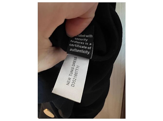 Schwarzes Kleid aus Triacetat und Polyester Diane von Furstenberg - Ansicht 9