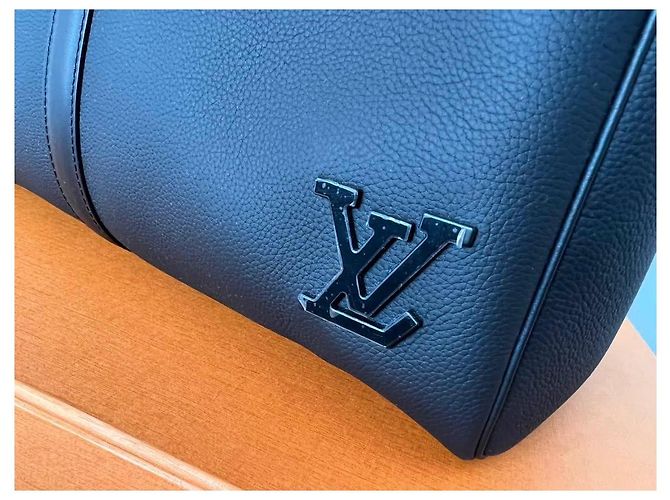 Louis Vuitton Keepall Bandoulière 50 Nero - vista 6