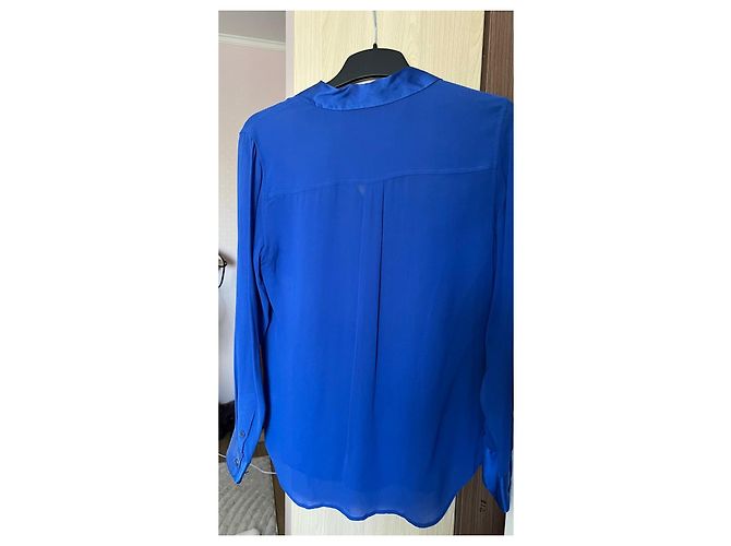 Blusa de seda para mujer Equipment Azul - vista 2