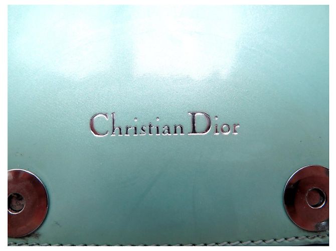 NEUER CHRISTIAN DIOR MALICE GM PYTHON-LEDERGELDBEUTEL BLAU MONNAIE - Ansicht 8