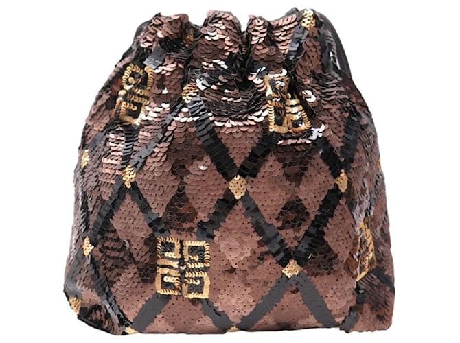 NOVA BOLSA DE MÃO GIVENCHY CLUTCH COM SEQUINS E LOGO Multicor - vista 2