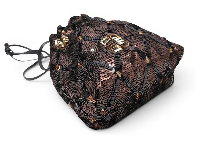 NOVA BOLSA DE MÃO GIVENCHY CLUTCH COM SEQUINS E LOGO Multicor - vista 3