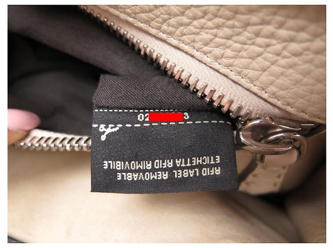 BORSA FENDI PEEKABOO SELLERIA MEDIUM 8BN290 PELLE GRIGIA A SPALLA - vista 14