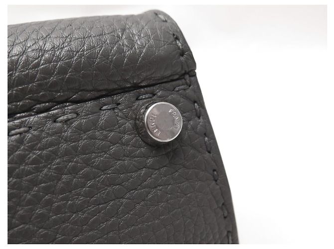 BORSA FENDI PEEKABOO SELLERIA MEDIUM 8BN290 PELLE GRIGIA A SPALLA - vista 17