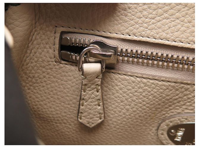 BORSA FENDI PEEKABOO SELLERIA MEDIUM 8BN290 PELLE GRIGIA A SPALLA - vista 9
