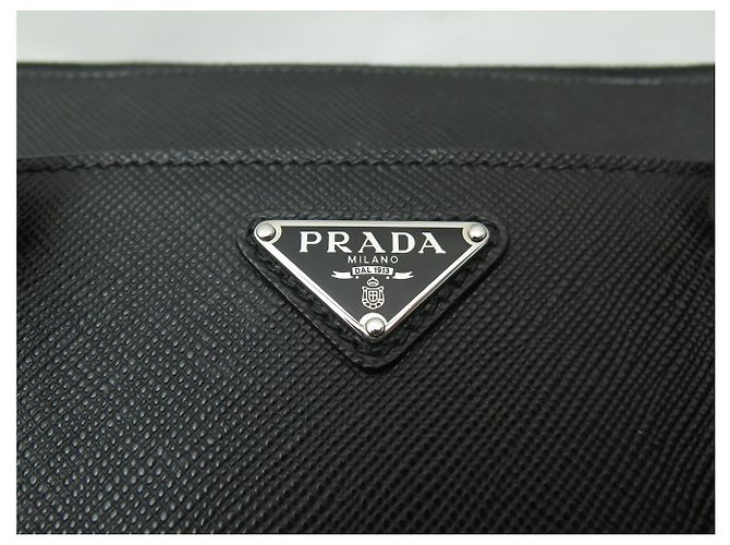 NUOVA SACOCHE PRADA PORTADOCUMENTI PC PELLE SAFFIANO CON TRACCOLLA TRAVEL CASE Nero - vista 6