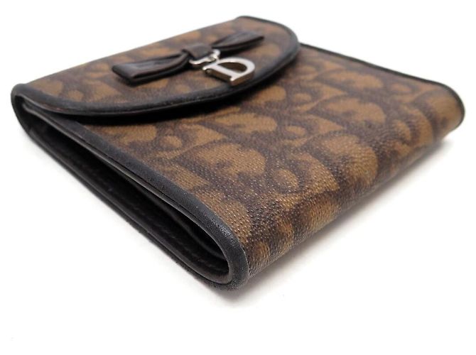 CHRISTIAN DIOR ROMANTIC OBLIQUE CANVAS WALLET Braun - Ansicht 3