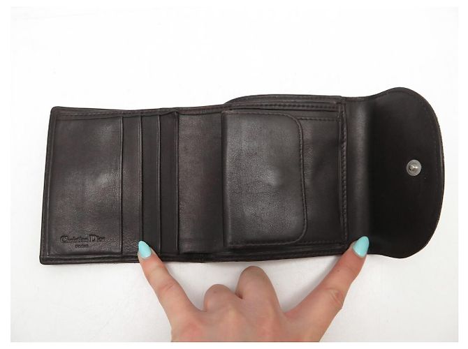 CHRISTIAN DIOR ROMANTIC OBLIQUE CANVAS WALLET Braun - Ansicht 6