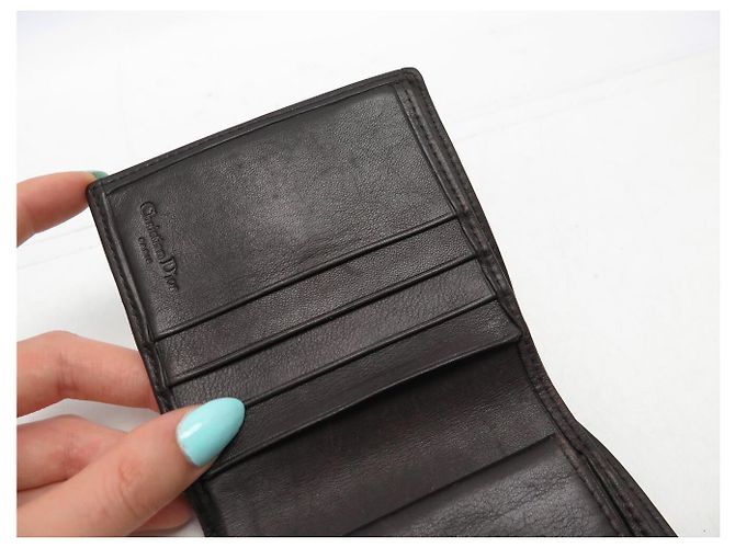 CHRISTIAN DIOR ROMANTIC OBLIQUE CANVAS WALLET Braun - Ansicht 9