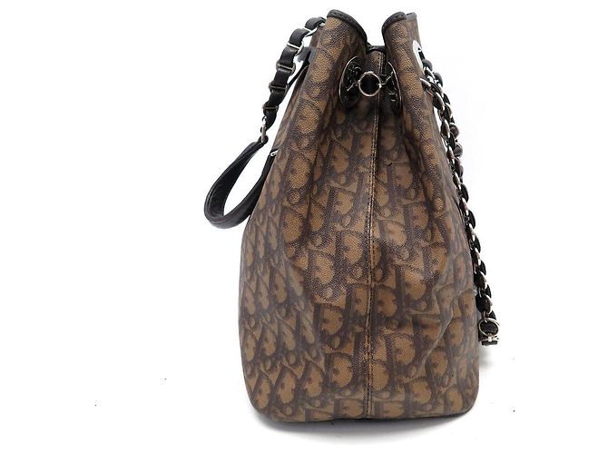 BORSA TOTE CHRISTIAN DIOR TROTTER MONOGRAMMA OBLIQUE Marrone - vista 3