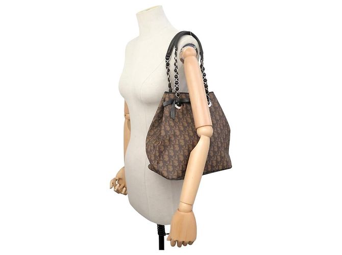 BORSA TOTE CHRISTIAN DIOR TROTTER MONOGRAMMA OBLIQUE Marrone - vista 5